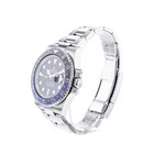 Montre d'occasion ROLEX GMT-Master II Batman homme mouvement automatique certifié (cosc) bracelet acier - vue D2