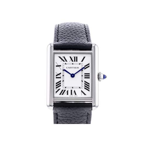 Montre d'occasion CARTIER Tank Must mixte quartz bracelet cuir d'origine