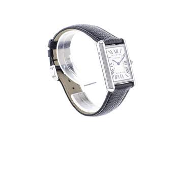 Montre d'occasion CARTIER Tank Must mixte quartz bracelet cuir d'origine