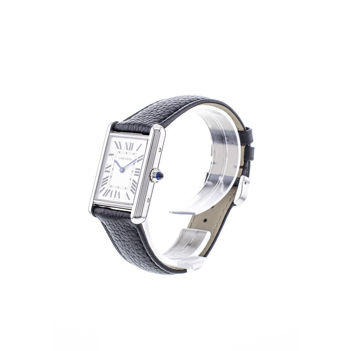 Montre d'occasion CARTIER Tank Must mixte quartz bracelet cuir d'origine - vue D2
