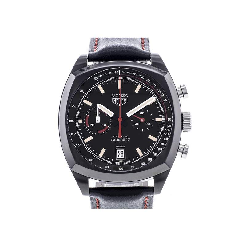 Montre d'occasion TAG HEUER Monza homme mouvement automatique certifié (cosc) bracelet cuir cresus - vue 1