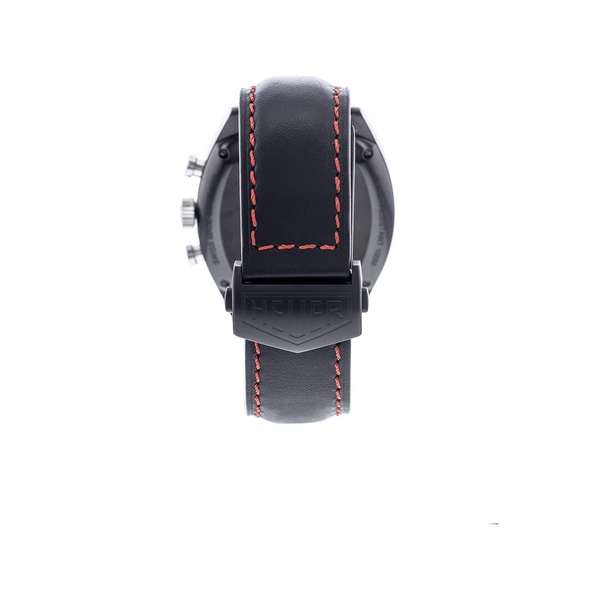 Montre d'occasion TAG HEUER Monza homme mouvement automatique certifié (cosc) bracelet cuir cresus - vue D4
