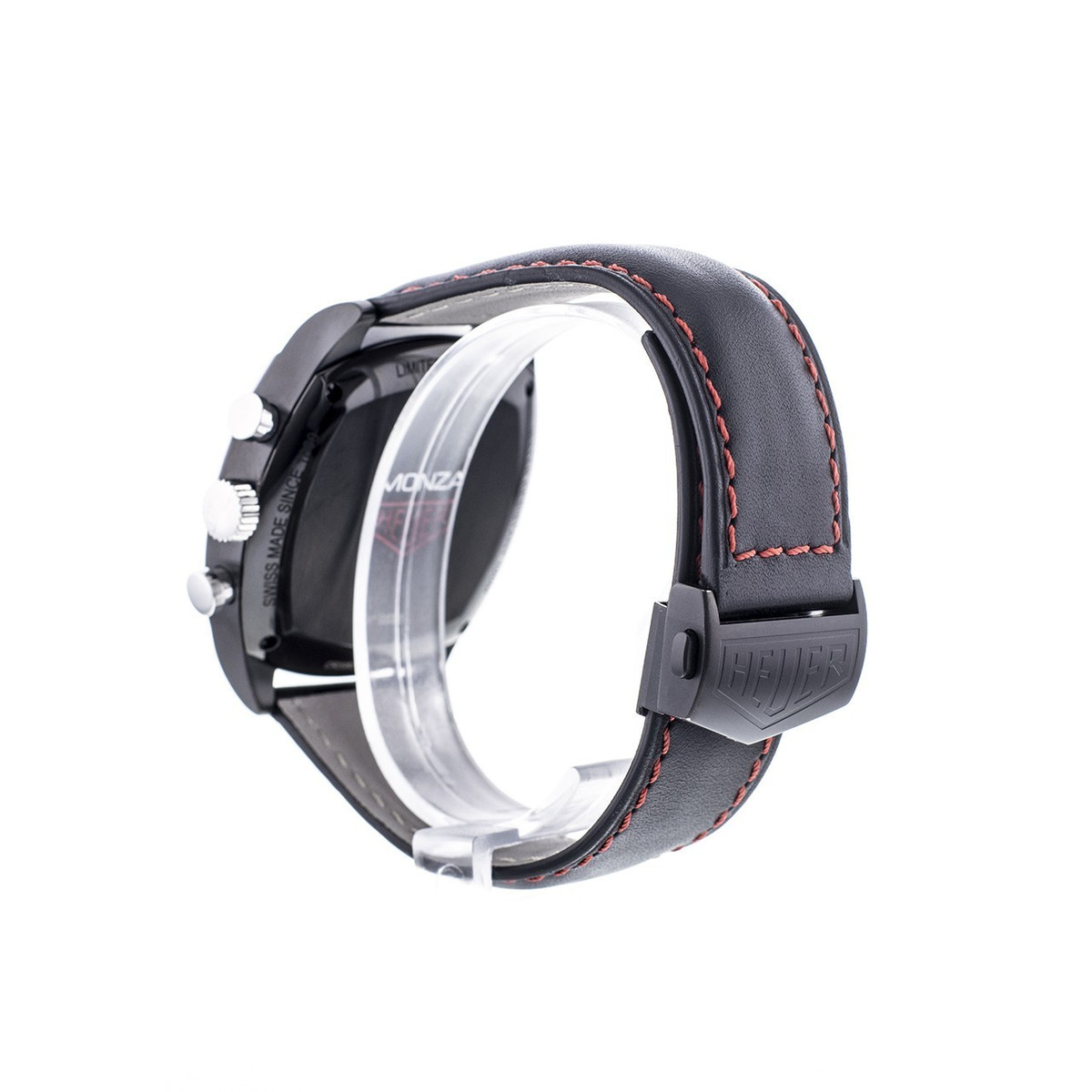 Montre d'occasion TAG HEUER Monza homme mouvement automatique certifié (cosc) bracelet cuir cresus - vue D5