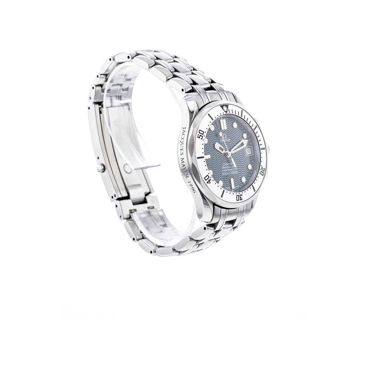 Montre d'occasion OMEGA Seamaster 300 Jacques Mayol 1996 mixte automatique bracelet acier - vue 2