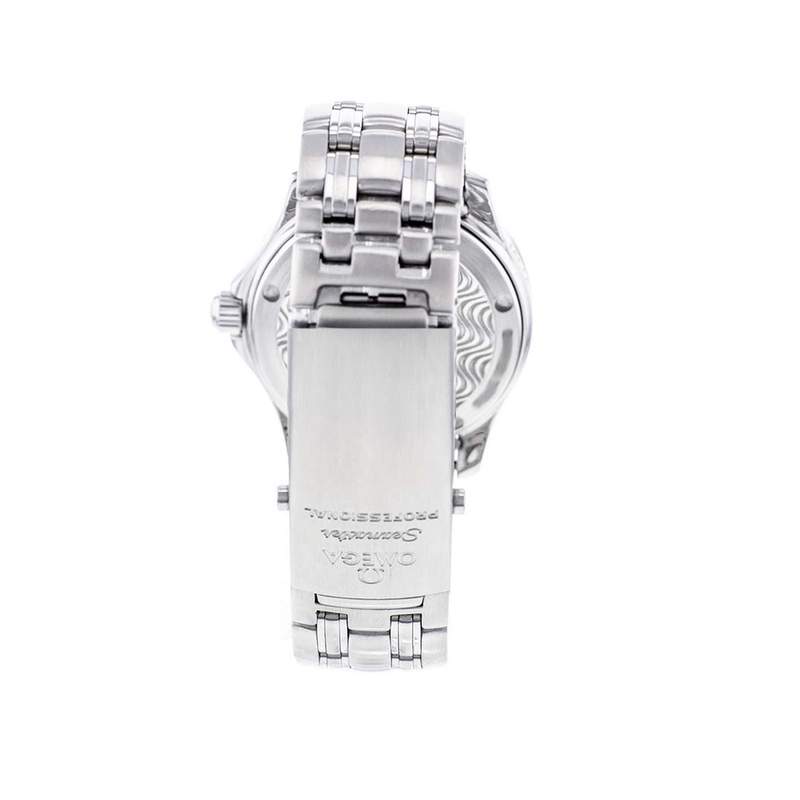 Montre d'occasion OMEGA Seamaster 300 Jacques Mayol 1996 mixte automatique bracelet acier - vue D4
