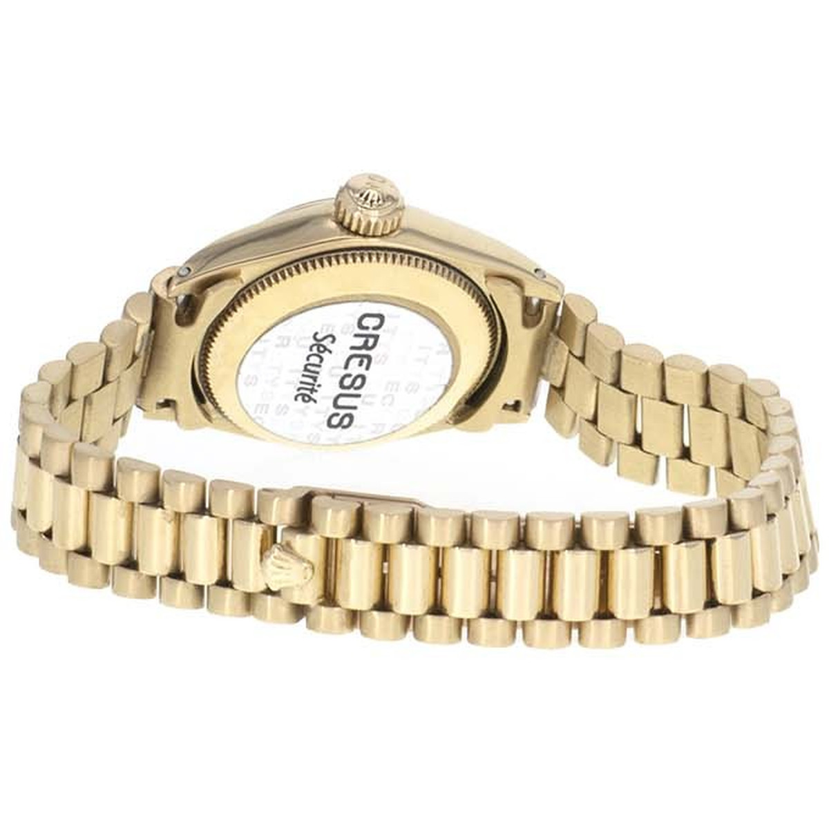 Montre d'occasion ROLEX Oyster Perpetual femme automatique bracelet or jaune 750/000 - vue D4