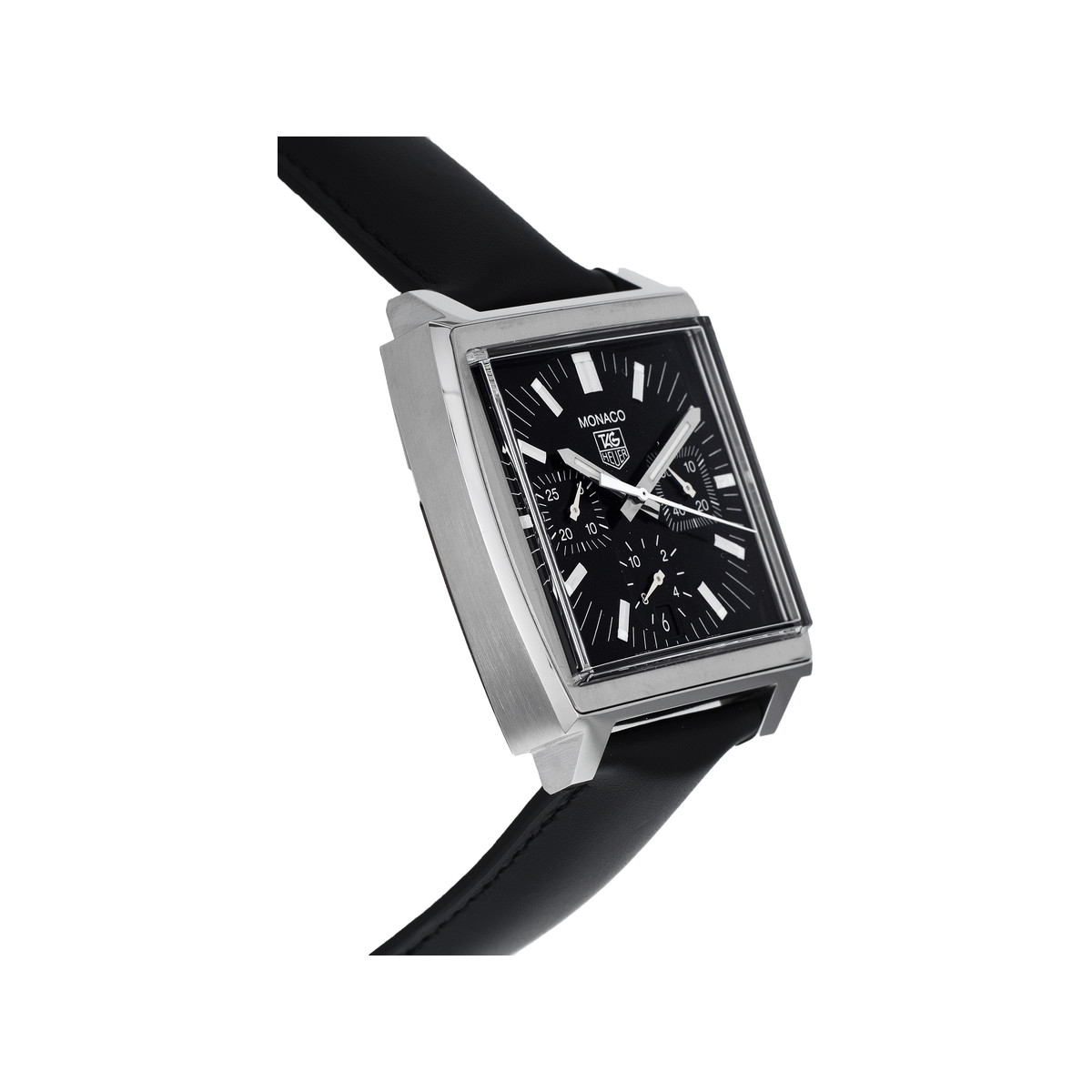 Montre d'occasion TAG HEUER Monaco homme automatique bracelet cuir d'origine - vue 2