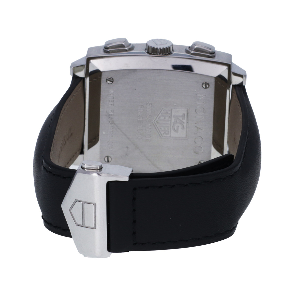 Montre d'occasion TAG HEUER Monaco homme automatique bracelet cuir d'origine - vue 3