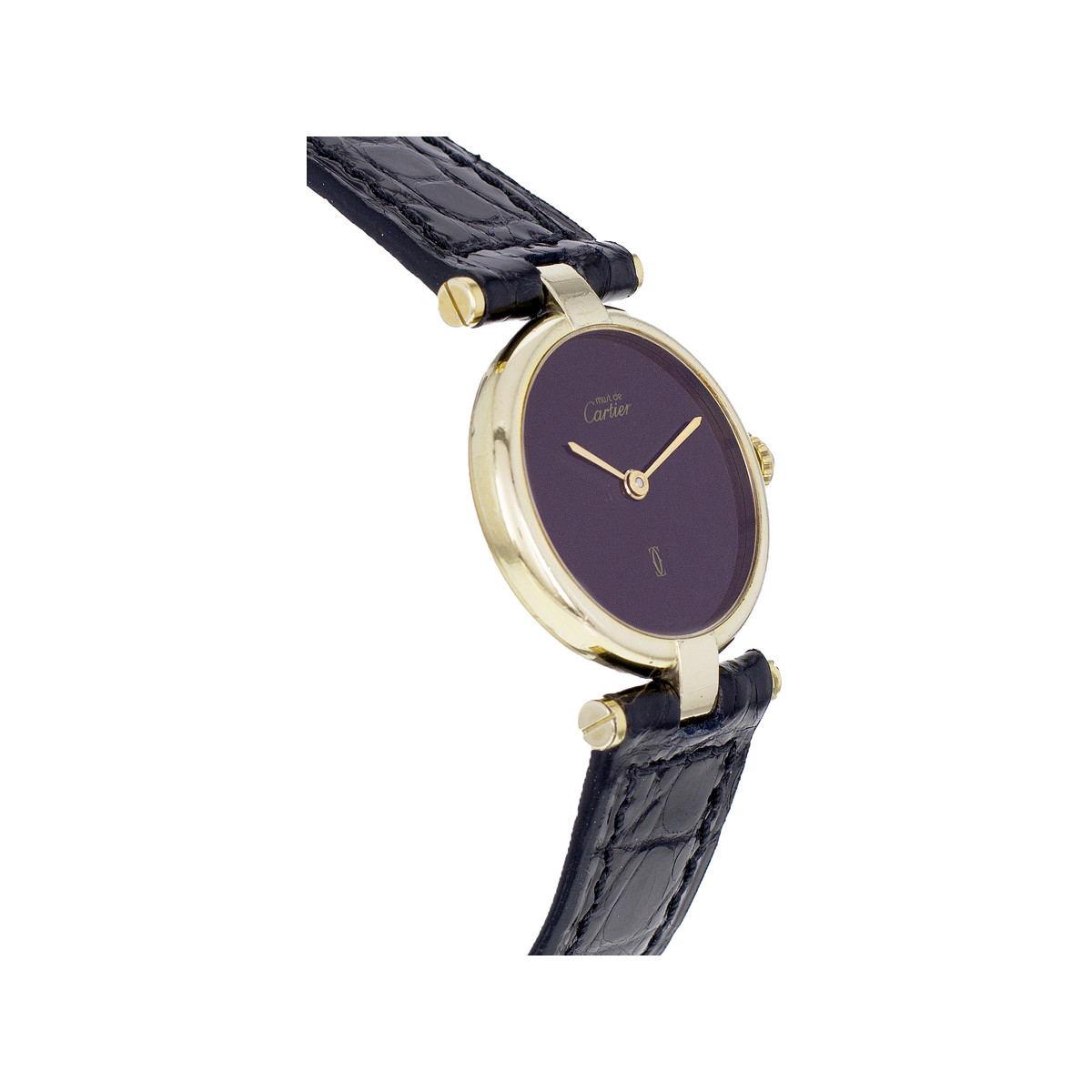 Montre d'occasion CARTIER Vendôme femme quartz bracelet cuir cresus - vue 2
