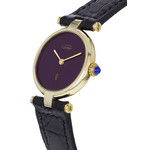 Montre d'occasion CARTIER Vendôme femme quartz bracelet cuir cresus - vue D2
