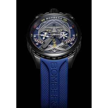 Montre d'occasion BOMBERG Bolt-68 Heritage Ninja homme quartz bracelet caoutchouc