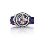 Montre d'occasion BOMBERG Bolt-68 Heritage Blue and Red homme quartz bracelet caoutchouc - vue D2