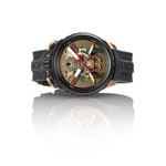 Montre d'occasion BOMBERG Bolt-68 Heritage Golden Samourai homme quartz bracelet caoutchouc - vue D3