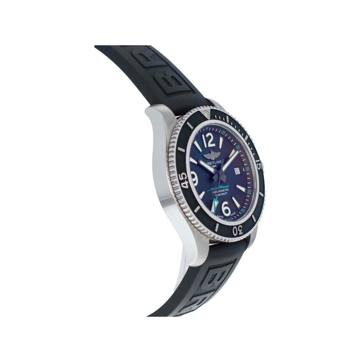Montre d'occasion BREITLING SuperOcean Premiers de cordée homme automatique bracelet caoutchouc - vue 2