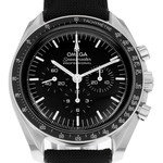 Montre d'occasion OMEGA Speedmaster Moonwatch homme mécanique bracelet textile - vue D1