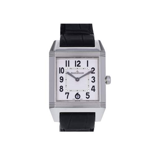 Montre d'occasion JAEGER LECOULTRE Reverso Squadra mixte automatique bracelet cuir d'origine