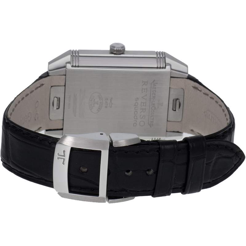 Montre d'occasion JAEGER LECOULTRE Reverso Squadra mixte automatique bracelet cuir d'origine - vue 3