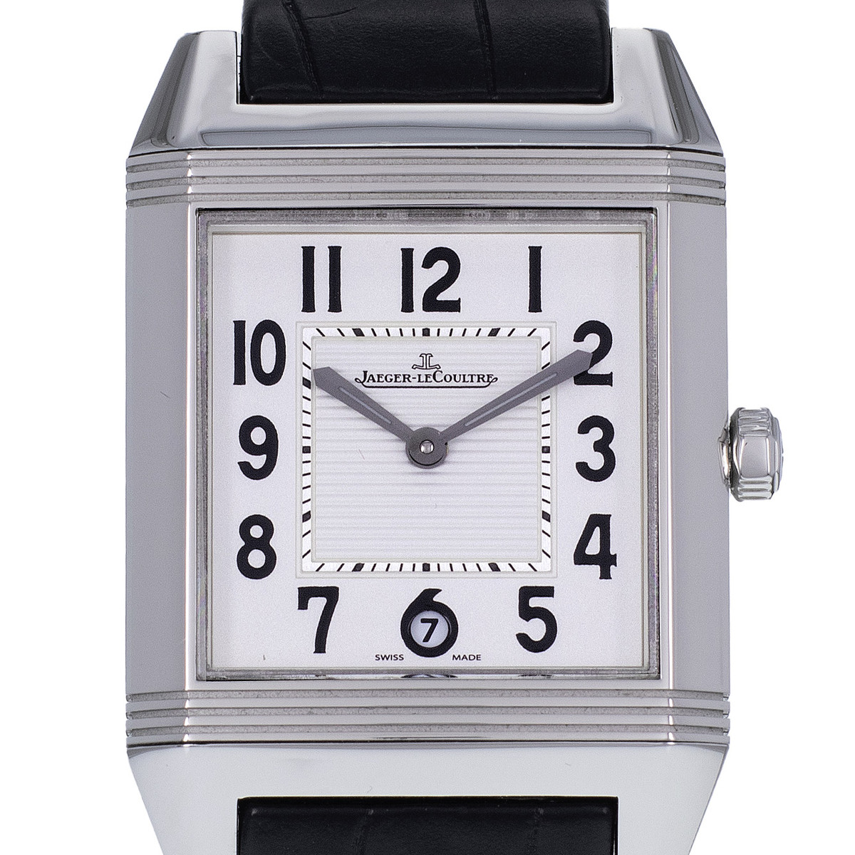 Montre d'occasion JAEGER LECOULTRE Reverso Squadra mixte automatique bracelet cuir d'origine - vue D1