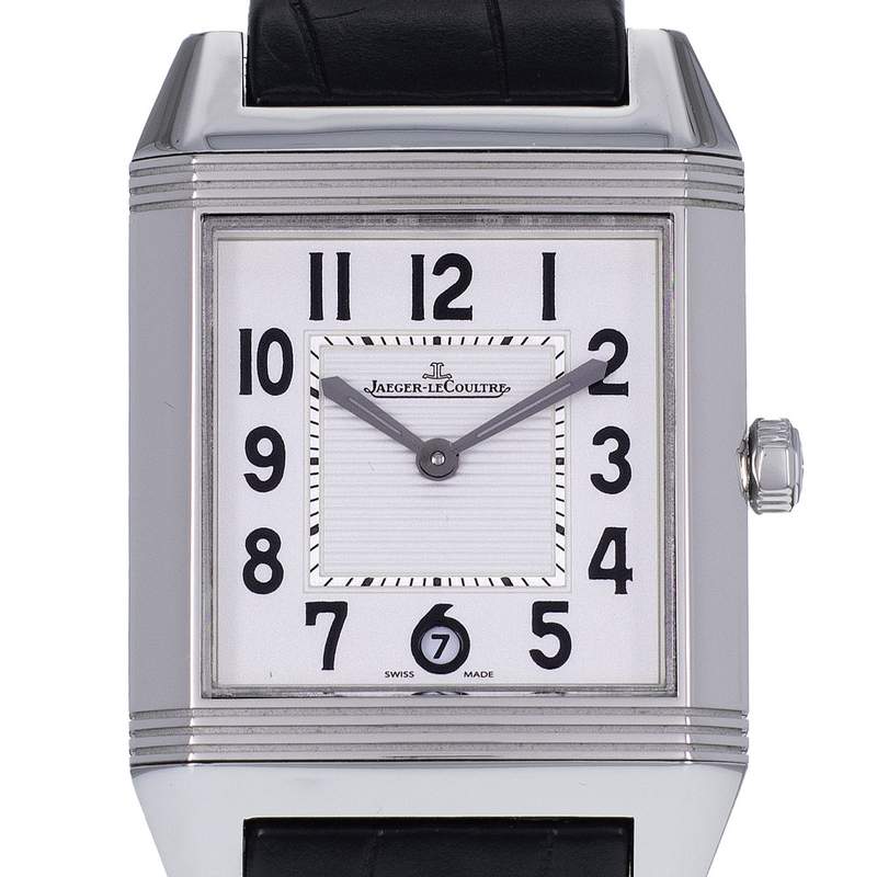 Montre d'occasion JAEGER LECOULTRE Reverso Squadra mixte automatique bracelet cuir d'origine - vue D1