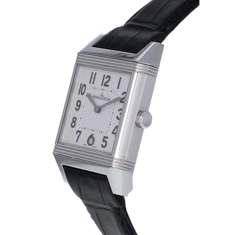 Montre d'occasion JAEGER LECOULTRE Reverso Squadra mixte automatique bracelet cuir d'origine - vue D2