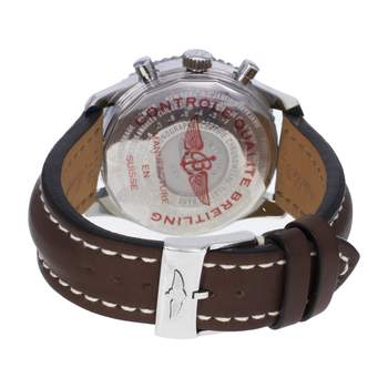 Montre d'occasion BREITLING Navitimer World homme automatique bracelet cuir d'origine