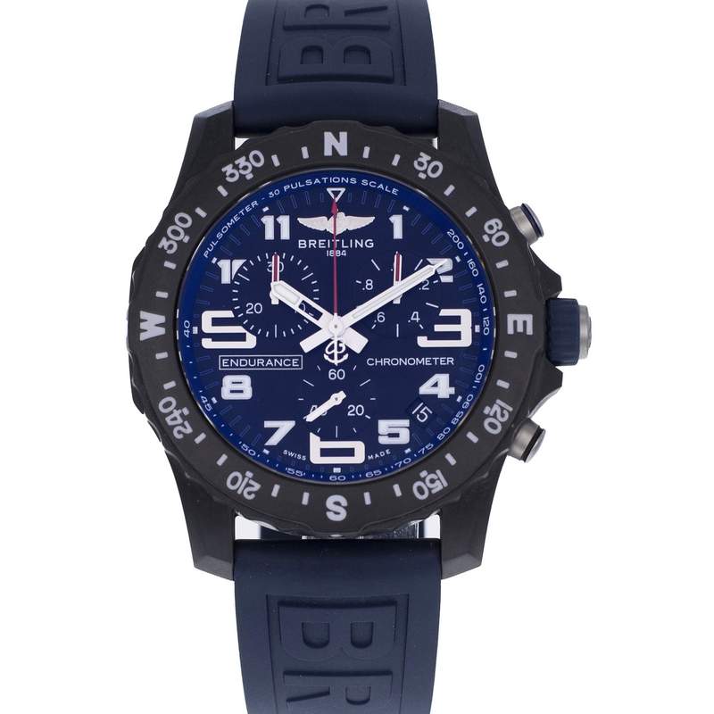 Montre d'occasion BREITLING Endurance Pro homme quartz bracelet caoutchouc - vue D1