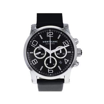 Montre d'occasion MONT BLANC Timewalker Chronograph homme automatique bracelet cuir cresus
