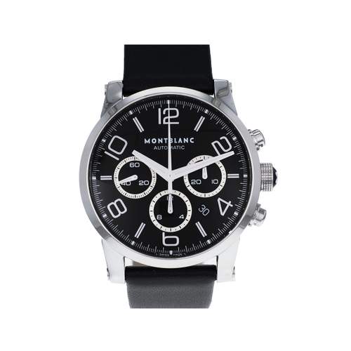 Montre d'occasion MONT BLANC Timewalker Chronograph homme automatique bracelet cuir cresus