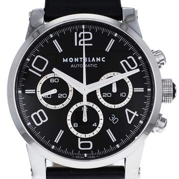 Montre d'occasion MONT BLANC Timewalker Chronograph homme automatique bracelet cuir cresus