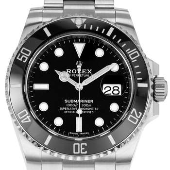 Montre d'occasion ROLEX Submariner Date homme mouvement automatique certifié (cosc) bracelet acier