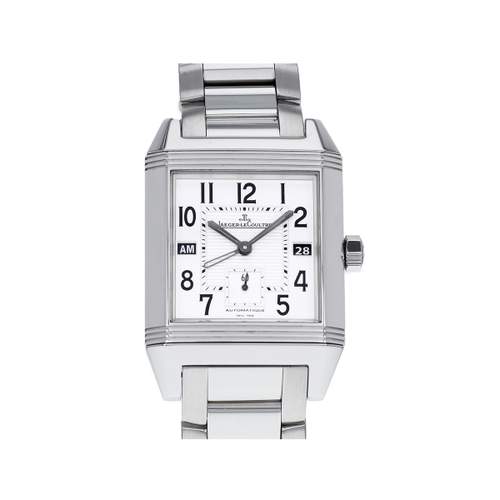 Montre d'occasion JAEGER LECOULTRE Reverso Squadra Home Time homme mouvement automatique certifié (cosc) bracelet acier