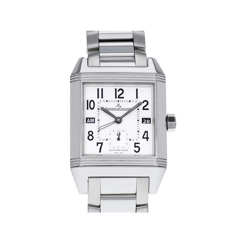 Montre d'occasion JAEGER LECOULTRE Reverso Squadra Home Time homme mouvement automatique certifié (cosc) bracelet acier - vue 1