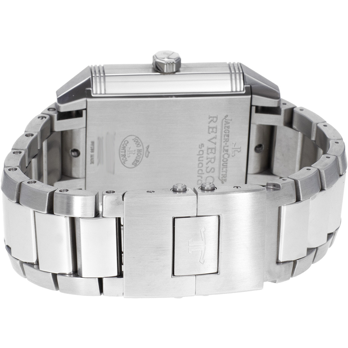 Montre d'occasion JAEGER LECOULTRE Reverso Squadra Home Time homme mouvement automatique certifié (cosc) bracelet acier - vue 3