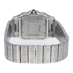 Montre d'occasion CARTIER Santos Galbée mixte automatique bracelet or jaune 750/000 et acier - vue 3