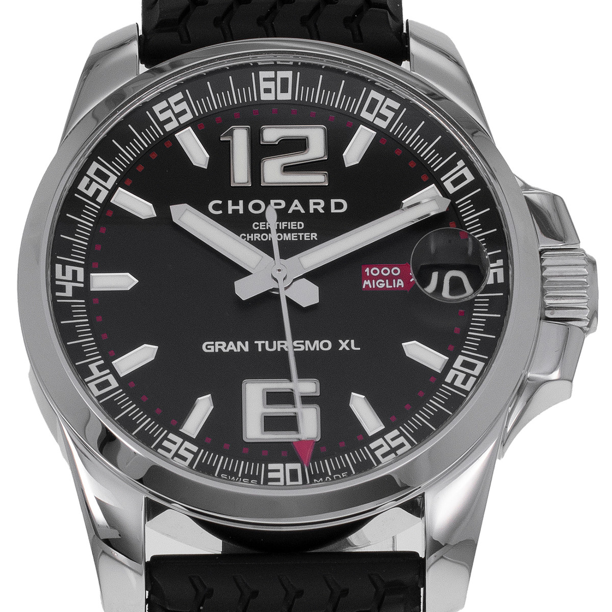 Montre d'occasion CHOPARD Mille Miglia GT XL homme mouvement automatique certifié (cosc) bracelet caoutchouc - vue D1