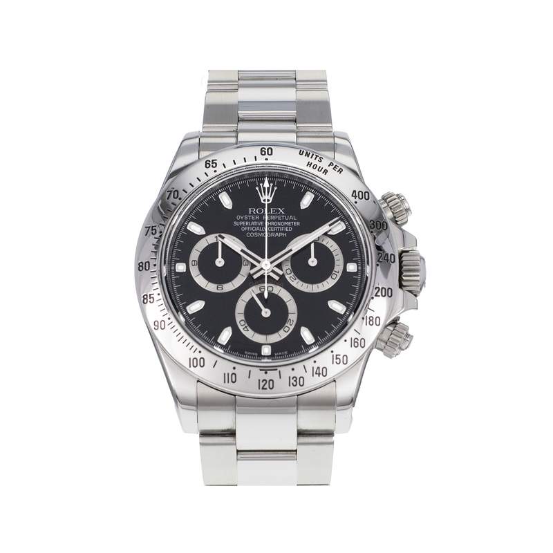 Montre d'occasion ROLEX Cosmograph Daytona homme mouvement automatique certifié (cosc) bracelet acier - vue 1