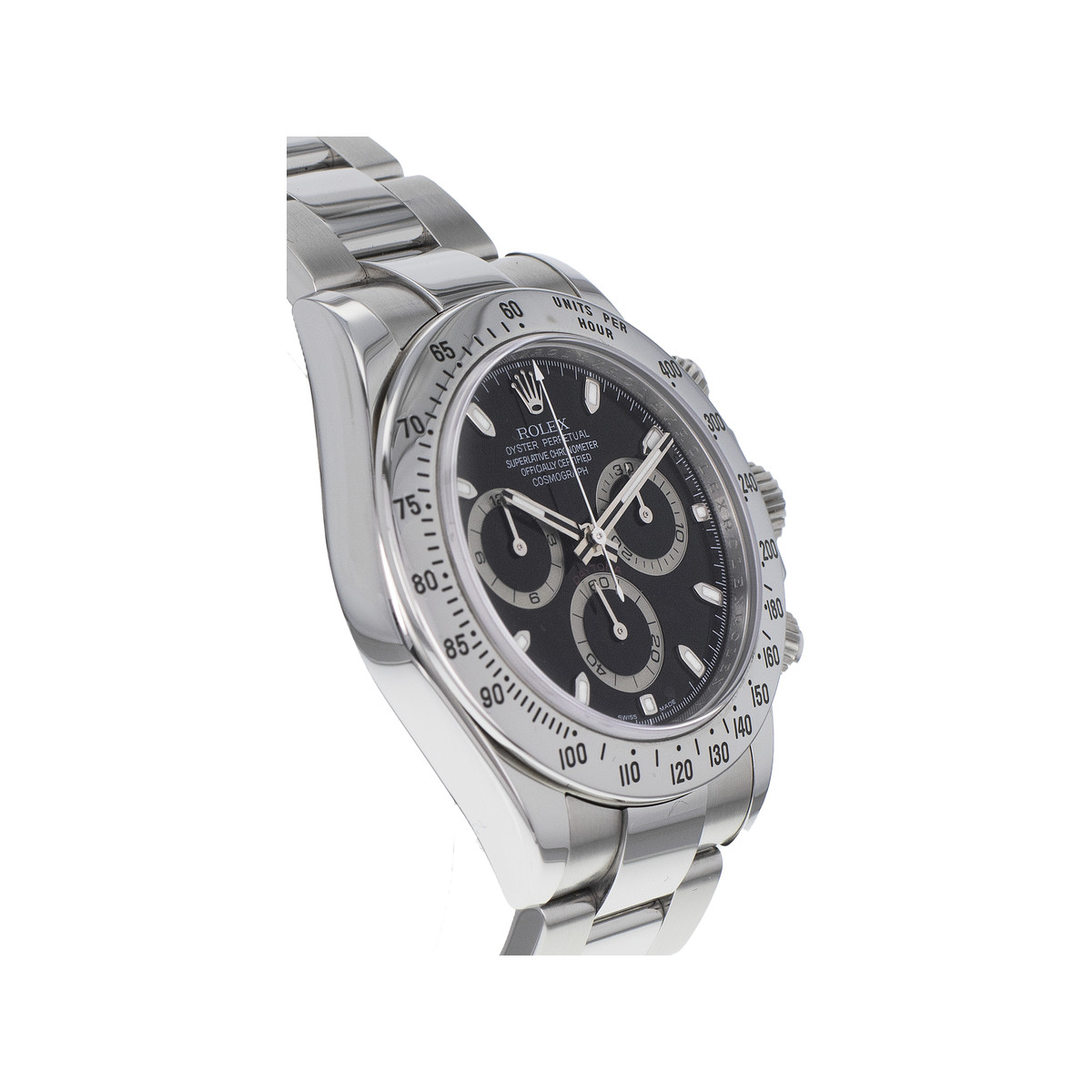 Montre d'occasion ROLEX Cosmograph Daytona homme mouvement automatique certifié (cosc) bracelet acier - vue 2