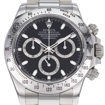 Montre d'occasion ROLEX Cosmograph Daytona homme mouvement automatique certifié (cosc) bracelet acier