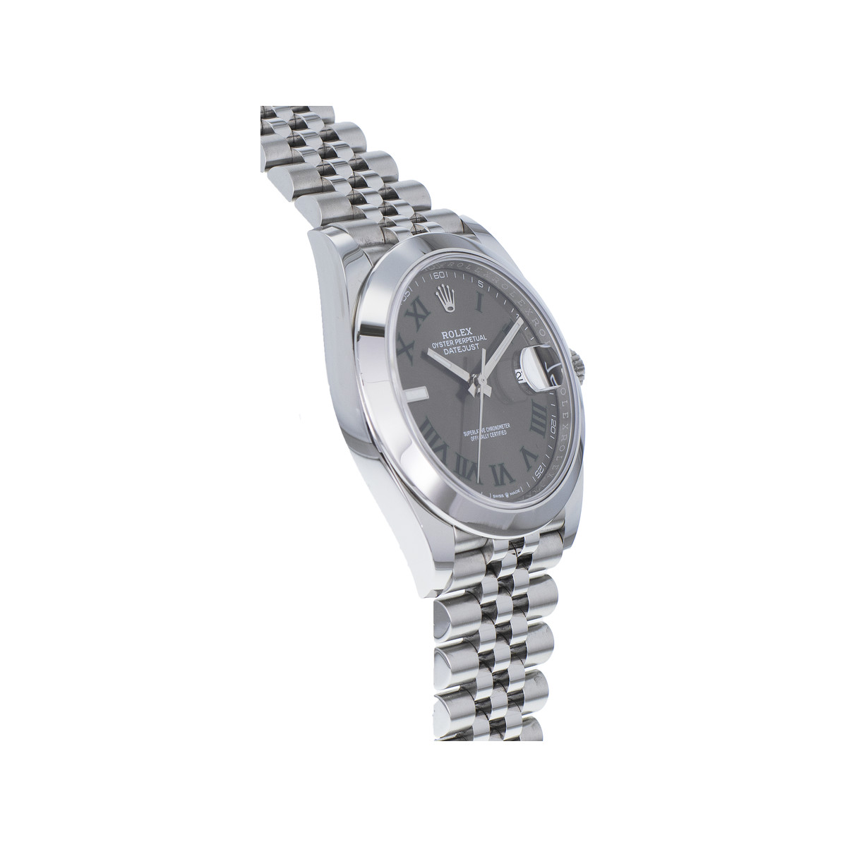 Montre d'occasion ROLEX DateJust Wimbledon homme mouvement automatique certifié (cosc) bracelet acier - vue 2