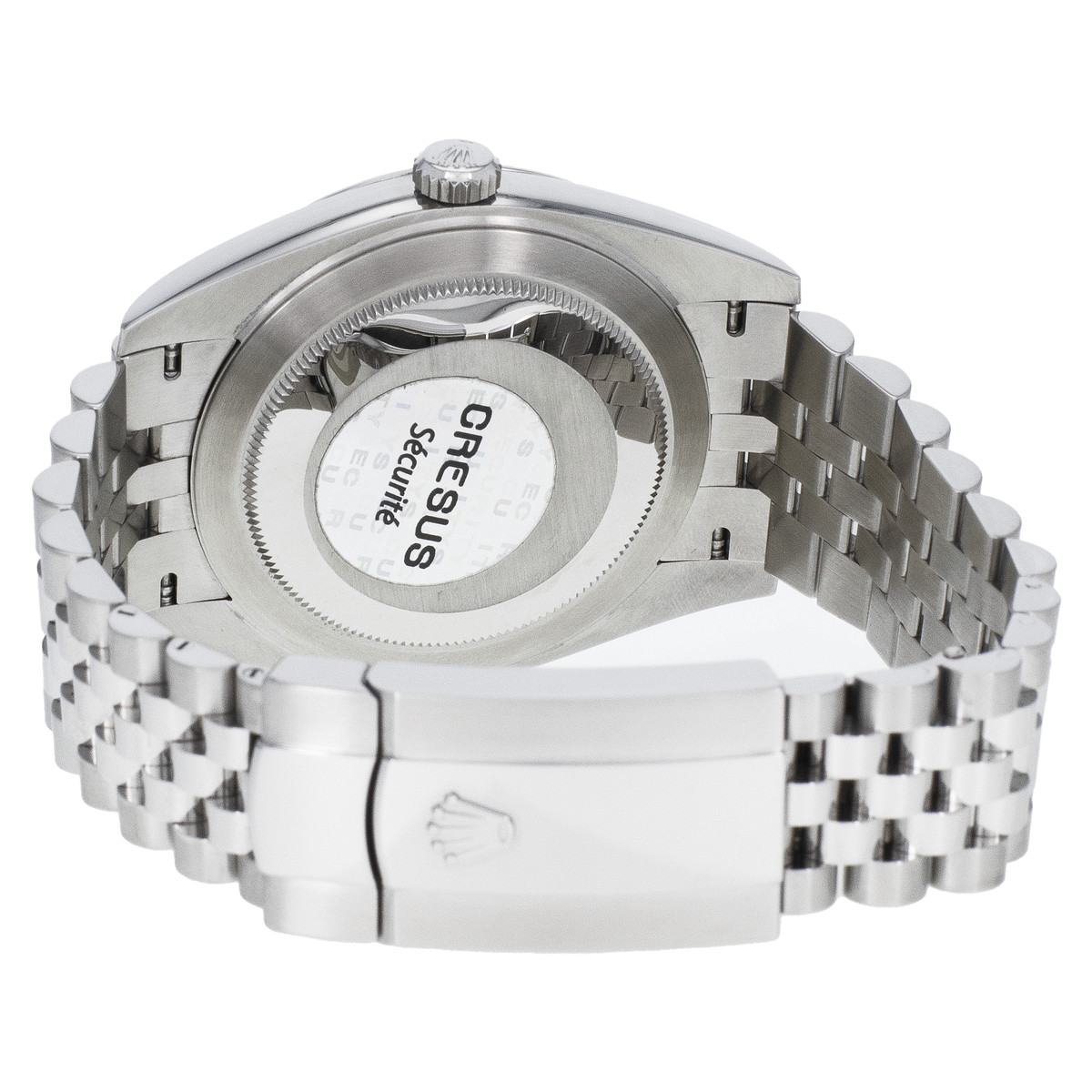 Montre d'occasion ROLEX DateJust Wimbledon homme mouvement automatique certifié (cosc) bracelet acier - vue 3
