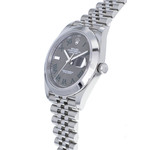 Montre d'occasion ROLEX DateJust Wimbledon homme mouvement automatique certifié (cosc) bracelet acier - vue D2