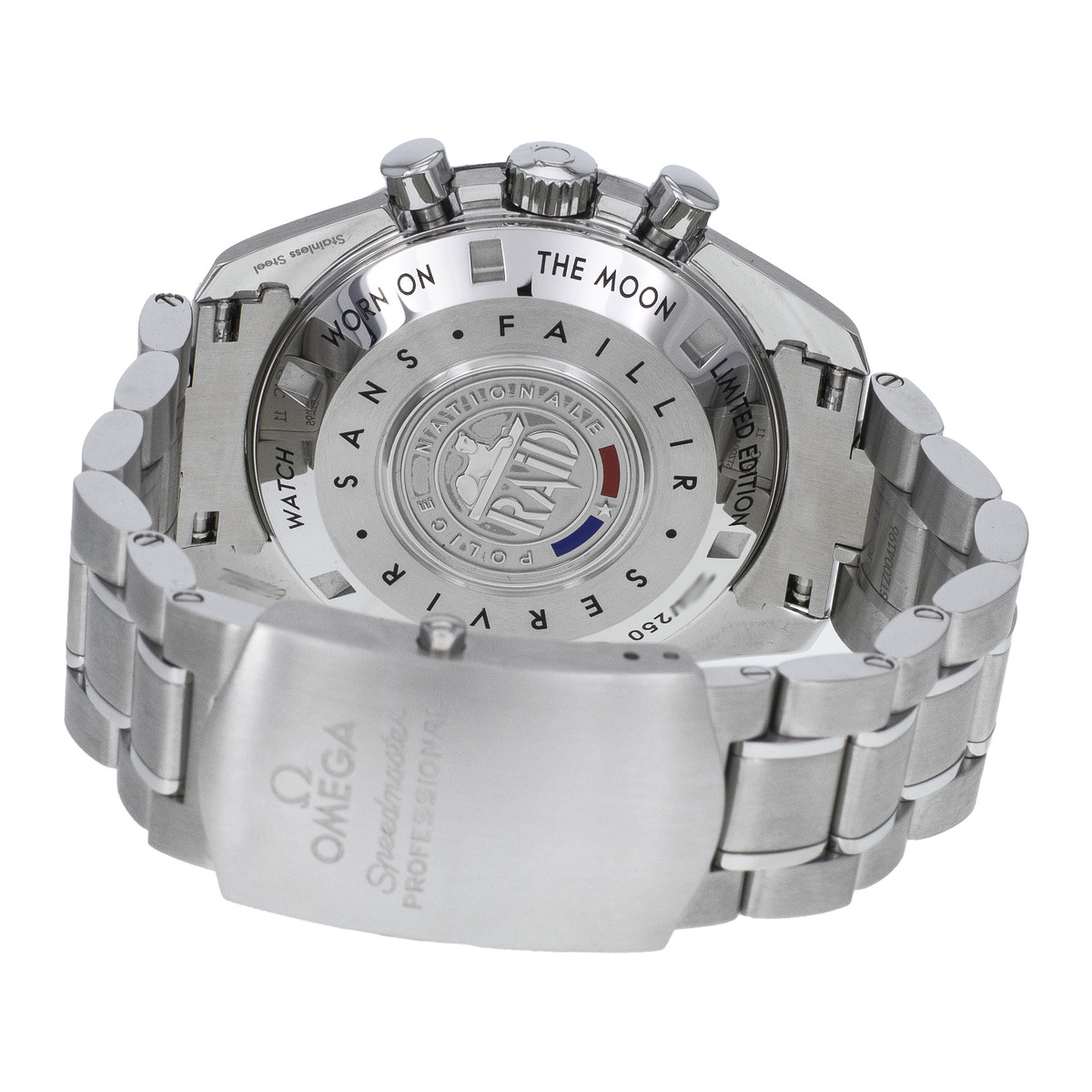 Montre d'occasion OMEGA Speedmaster Raid Edition homme mécanique bracelet acier - vue 3