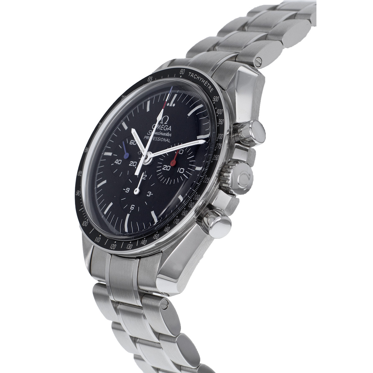 Montre d'occasion OMEGA Speedmaster Raid Edition homme mécanique bracelet acier - vue D2