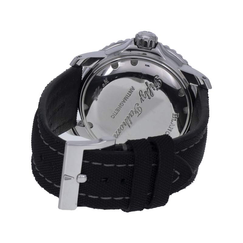 Montre d'occasion BLANCPAIN Fifty Fathoms homme automatique bracelet cuir cresus - vue 3
