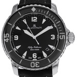 Montre d'occasion BLANCPAIN Fifty Fathoms homme automatique bracelet cuir cresus - vue D1
