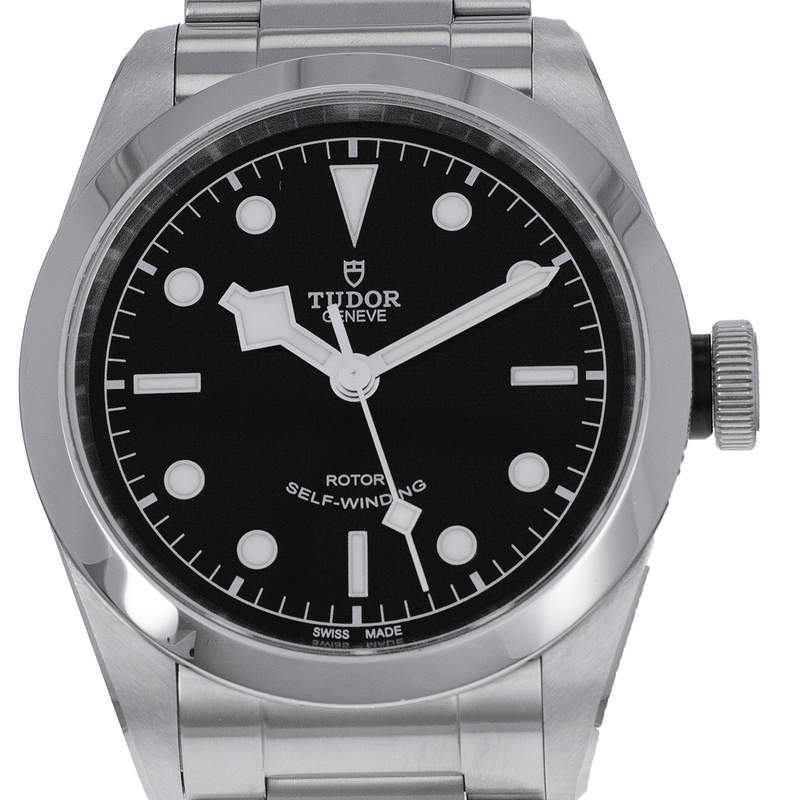 Montre d'occasion TUDOR Black Bay homme automatique bracelet acier - vue D1