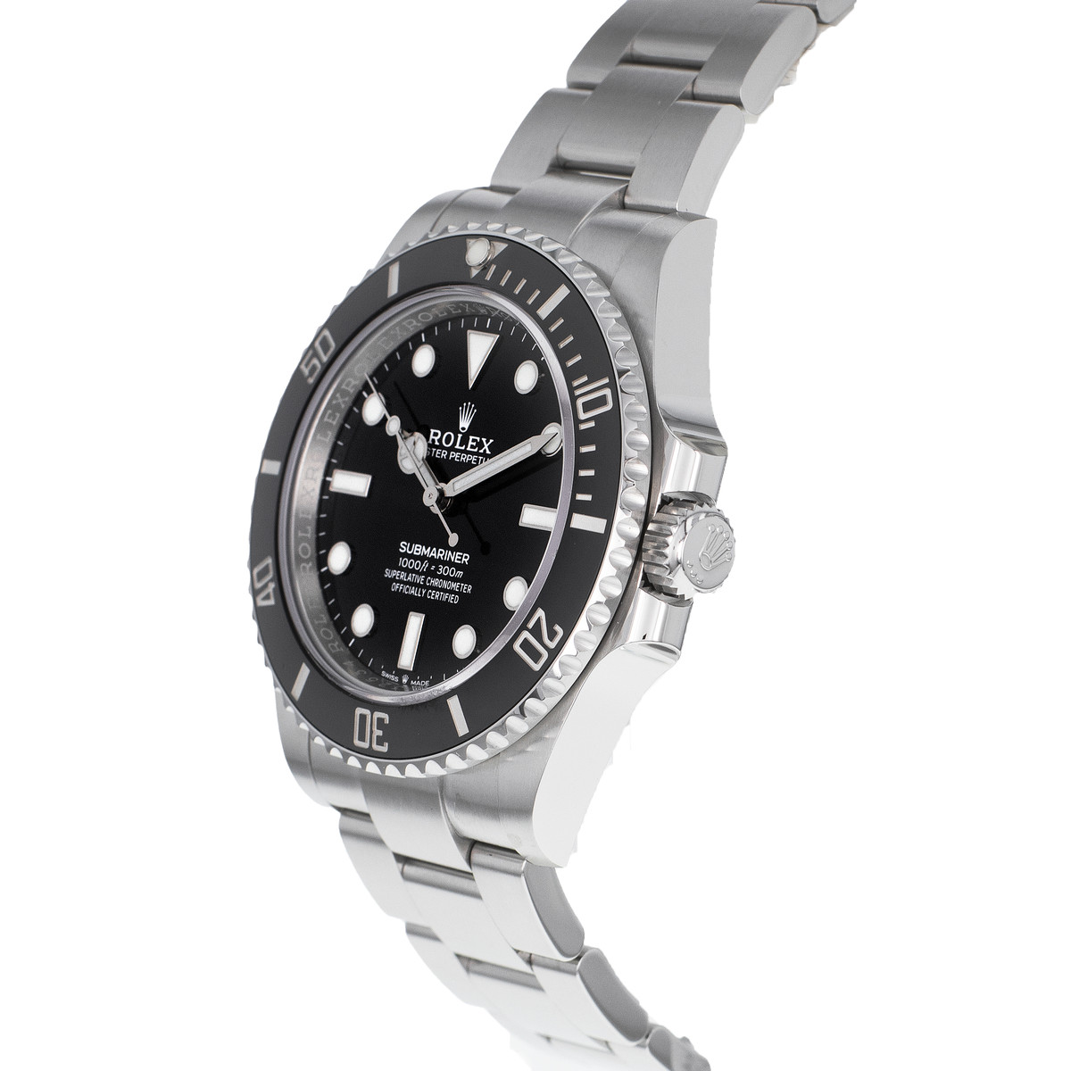 Montre d'occasion ROLEX Submariner homme mouvement automatique certifié (cosc) bracelet acier - vue D2