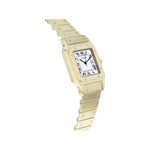 Montre d'occasion CARTIER Santos Galbée mixte automatique bracelet or jaune 750/000 - vue 2
