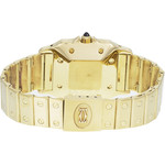 Montre d'occasion CARTIER Santos Galbée mixte automatique bracelet or jaune 750/000 - vue 3