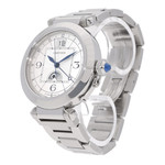 Montre d'occasion CARTIER Pasha Grande Date Phase de Lune homme automatique bracelet acier - vue D2